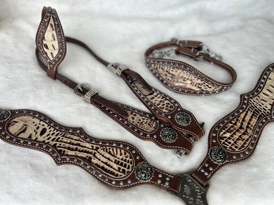 SmarTack Face - Ivory Glam Gator