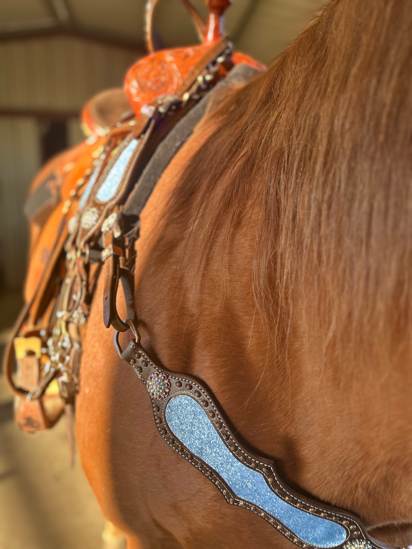 SmarTack Gen 2 "La Reina" - Complete Set Inlays (Breast Collar, Wither Strap, and One Ear Headstall)