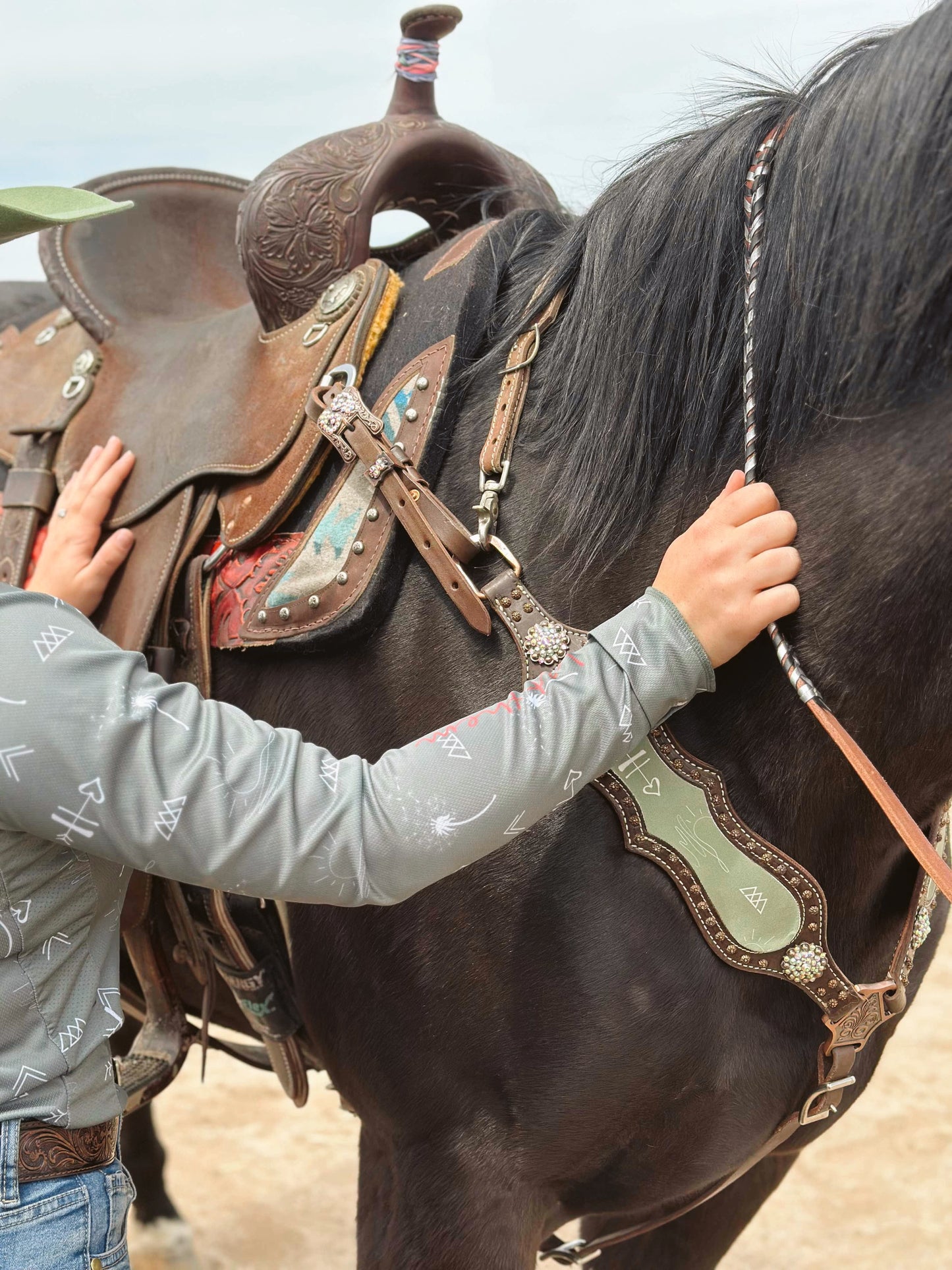SmarTack Gen 2 "La Reina" - Complete Set Inlays (Breast Collar, Wither Strap, and One Ear Headstall)