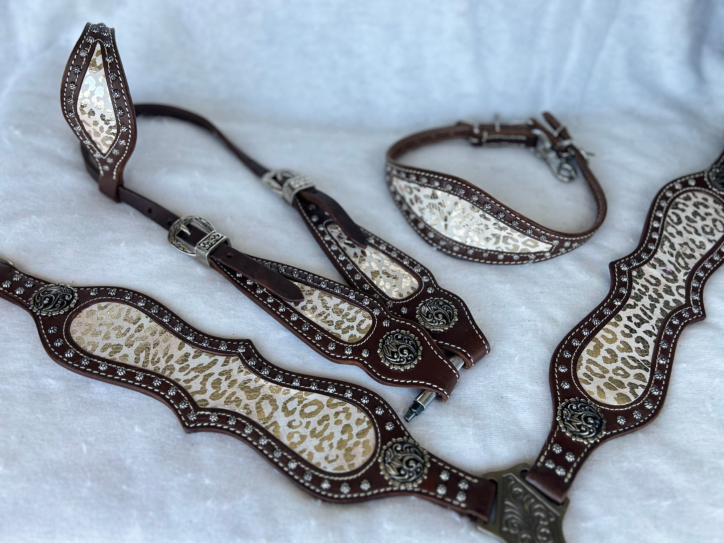 SmarTack Face - Gold Cheetah