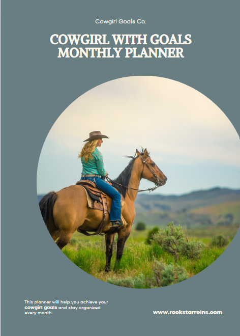 Cowgirl with Goals Monthly Planner